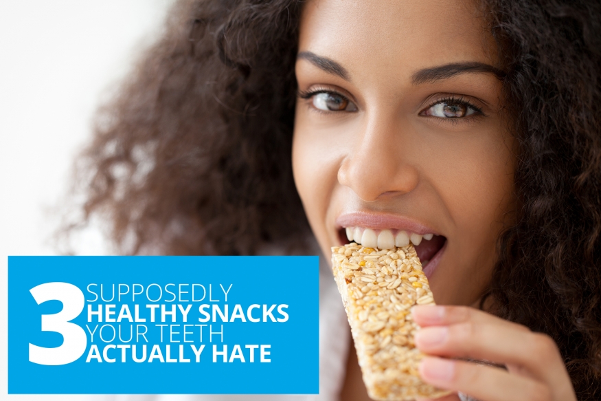 3 Supposedly Healthy Snacks Your Teeth Actually Hate by <b>Henry Clover</b> - shutterstock_144298786-copy-875x583