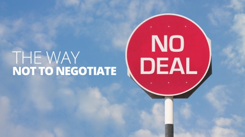 The Way NOT To Negotiate by Jo Haigh