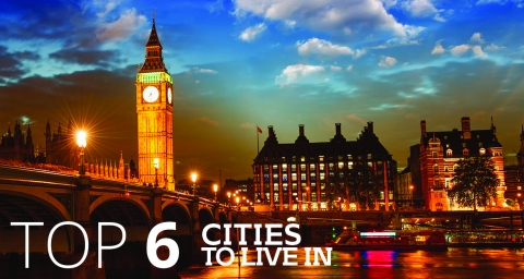 Top 6 cities to live in